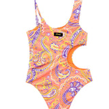 EffeK Costume Monokini Fantasia Arancione per Bambine