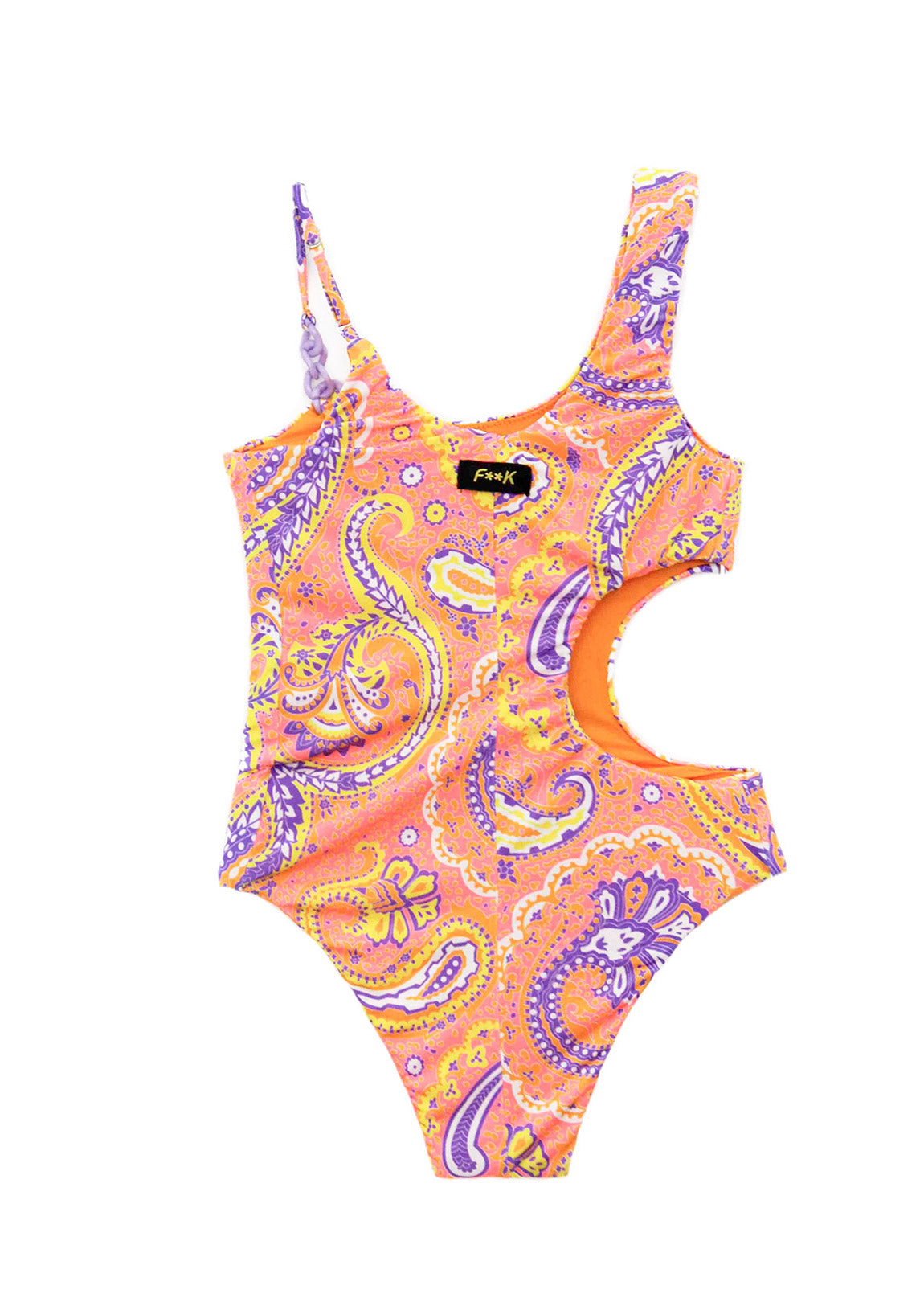 EffeK Costume Monokini Fantasia Arancione per Bambine