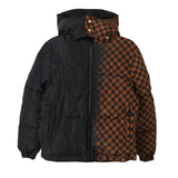 Sprayground Kids Giubbino Fantasia a Scacchi Dissolvenza Nero e Marrone per Bambini