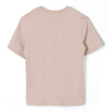 MSGM Kids T-Shirt Beige con Logo