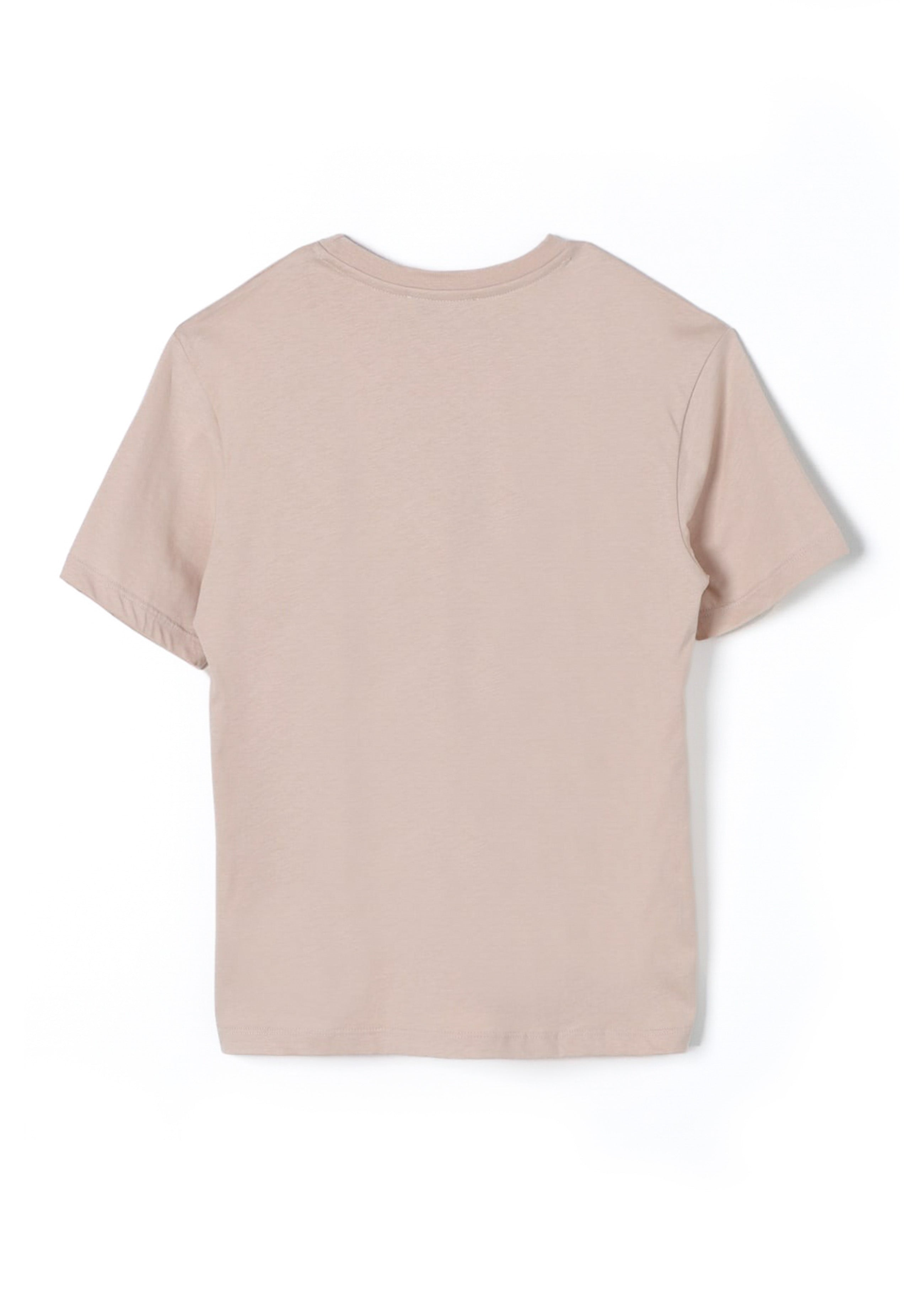 MSGM Kids T-Shirt Beige con Logo
