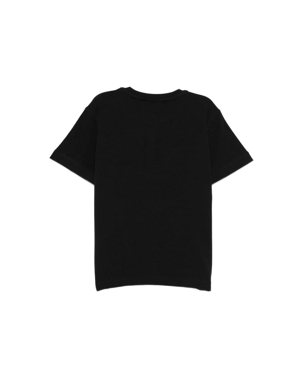 Elisabetta Franchi La Mia Bambina T-shirt Nera con Ricamo Logo per Neonate