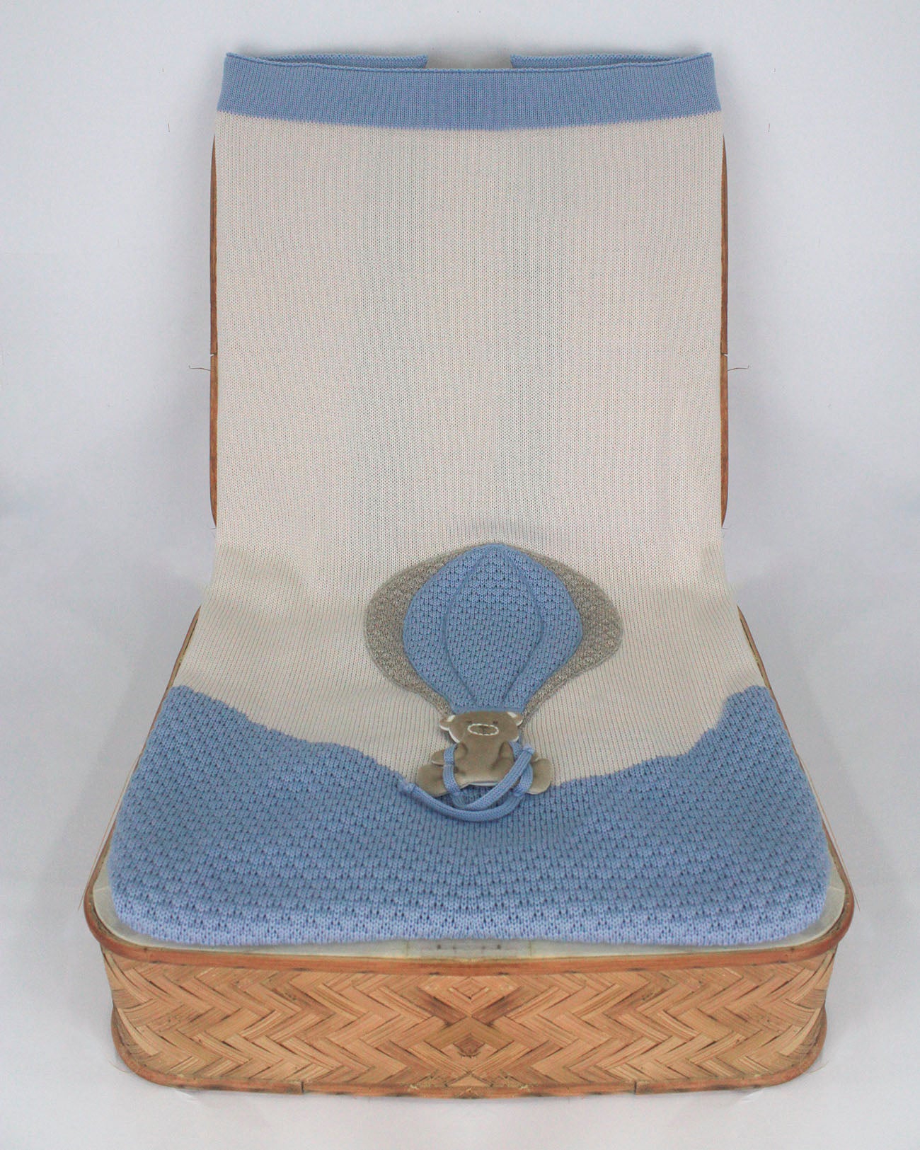 Marlù Coperta Cielo/Polvere con Mongolfiera per Neonati