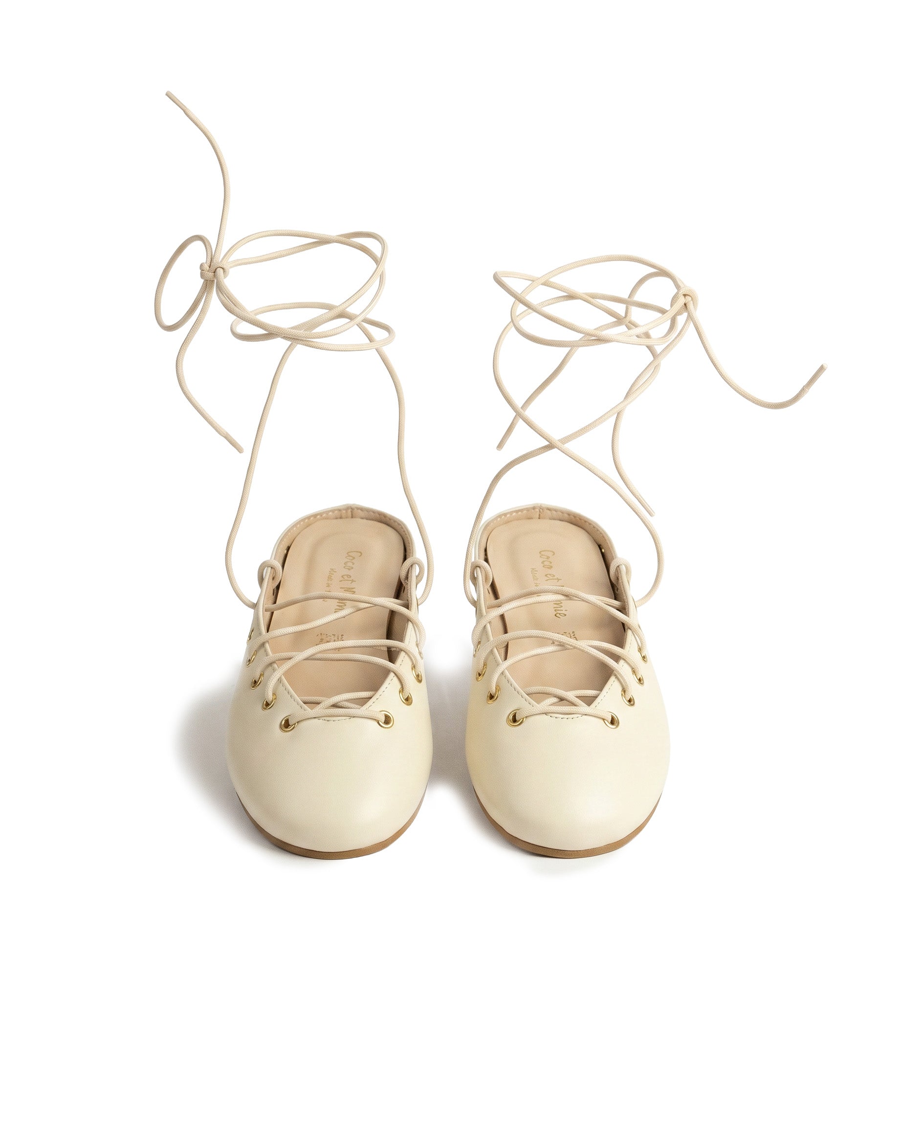Cocò et Mamà Kids Ballerina Panna per Bambine