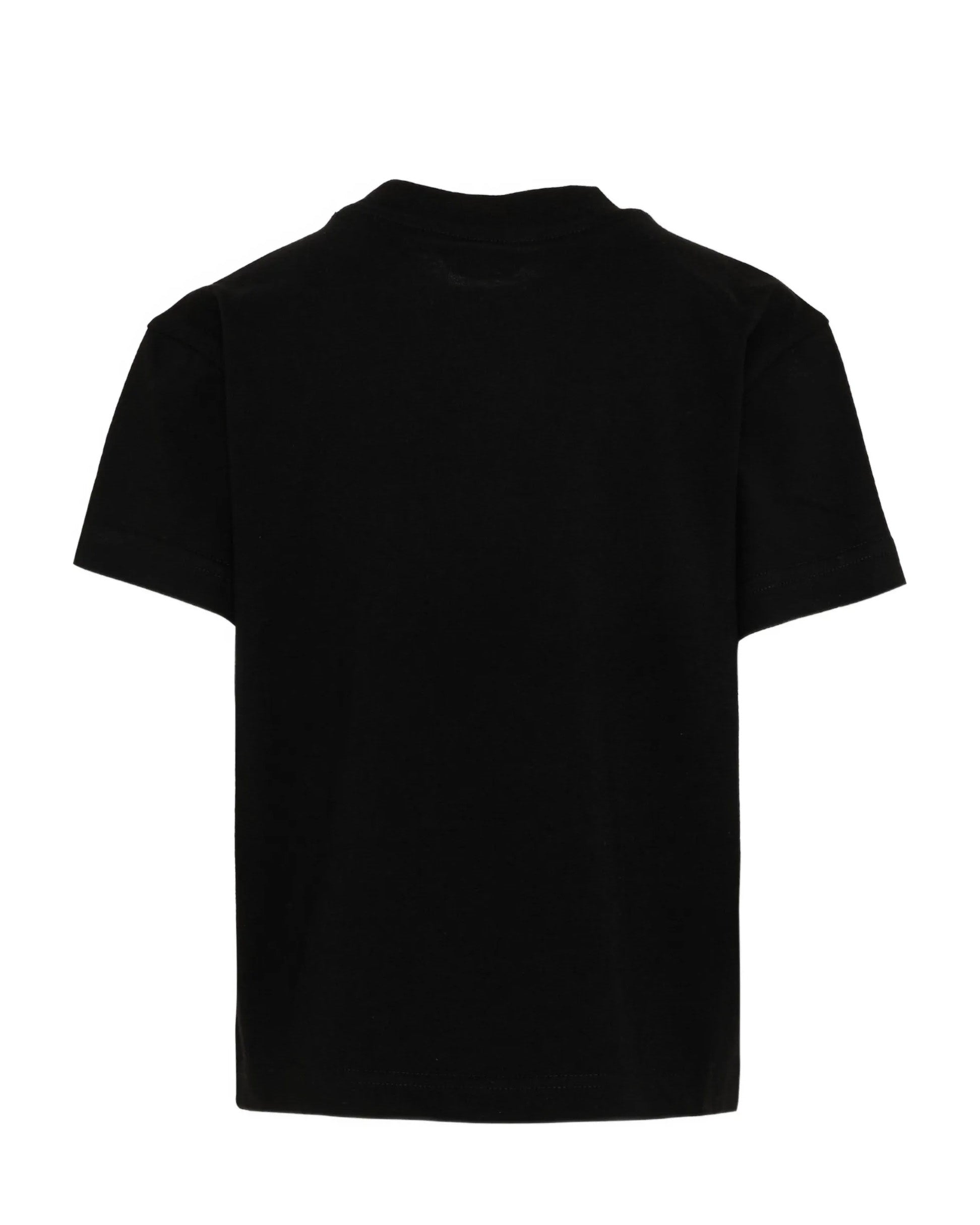 Palm Angels Kids T-Shirt Nero con Stampa Teddy per Bambine
