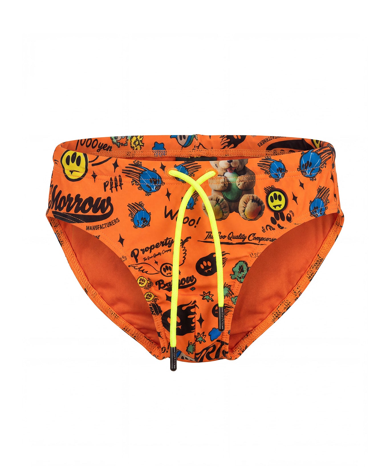 Barrow Kids Costume Slip Arancione Fluo All-Over per Bambini
