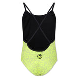 Barrow Kids Costume Intero Giallo Fluo con Smile All-over