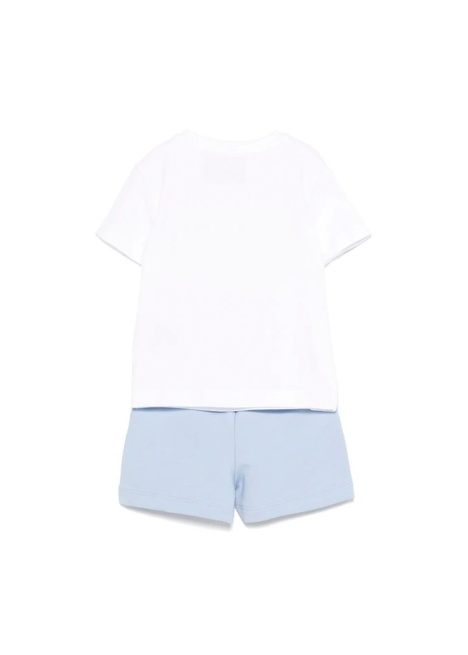 Iceberg Kids T-shirt Bianca con Shorts Cielo per Neonati