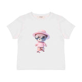 Vicolo Kids T-shirt Panna con Stampa per Bambine
