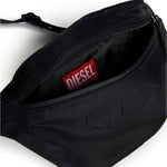Diesel Kids Marsupio con Logo Oval D Nero