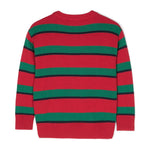 Moschino Kids Maglione Rosso/Verde con Teddy Bear per Bambini (retro)