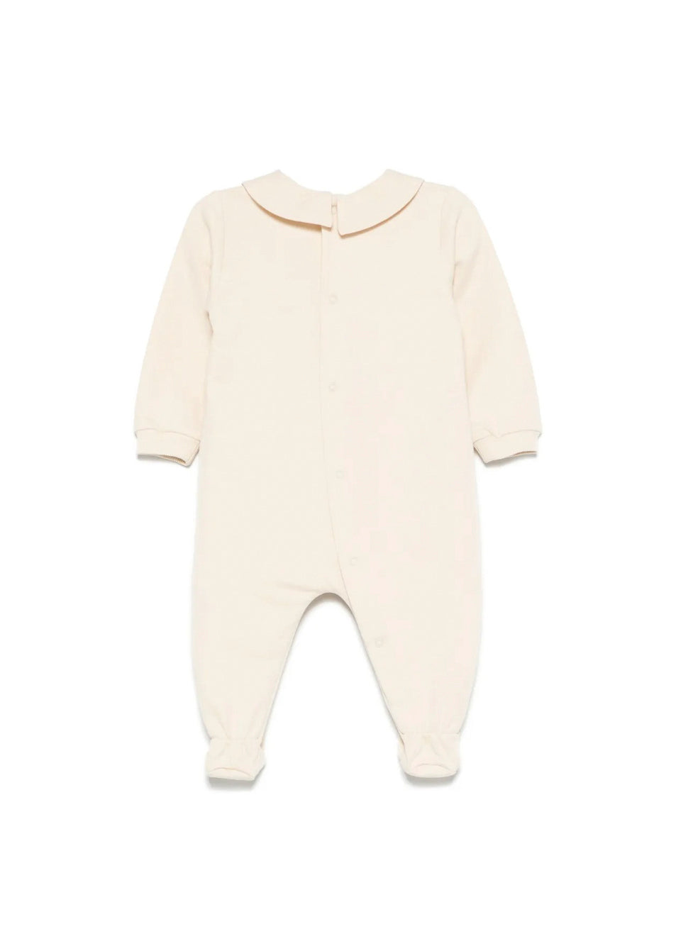 Moschino Kids Tutina Beige con Logo Teddy Bear per Neonati (retro)