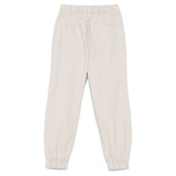 Calvin Klein Kids Pantaloni Parachute Beige per Bambini