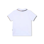Boss Kids Polo Bianca con Logo per Neonati (retro)