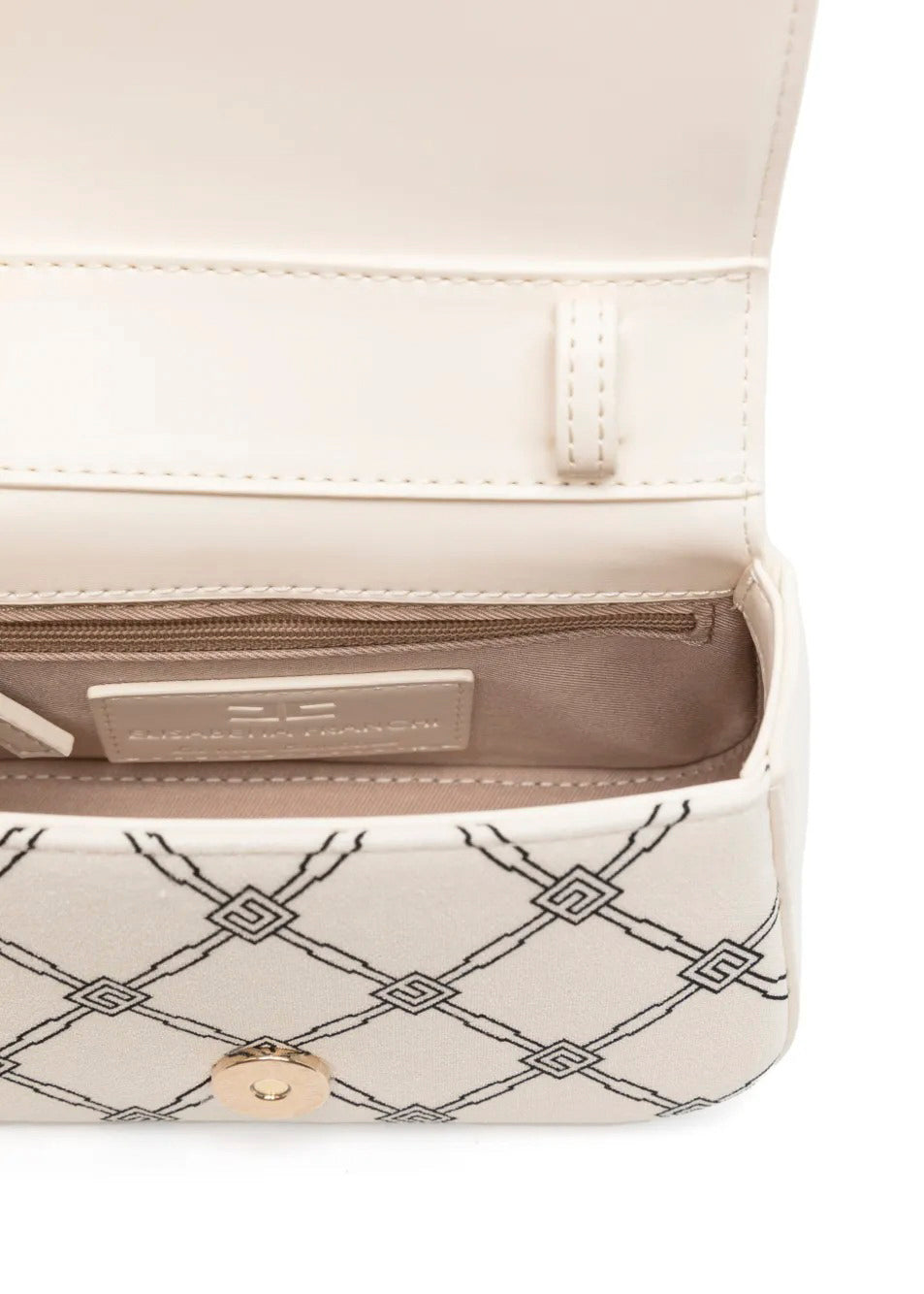 Elisabetta Franchi La Mia Bambina Borsa a Tracolla Burro/Nero Monogram per Bambine