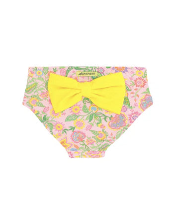 4Giveness Kids Slip Fantasia Pink con Fiocco Giallo per Neonate