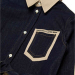 Dsquared2 Kids Abito in Gabardina Beige per Bambine (dettaglio)