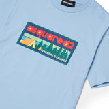 Dsquared2 Kids T-shirt Azzurra con Logo Stampato per Bambini