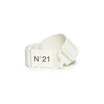 N°21 Kids Cintura in Nastro con Logo Bianca
