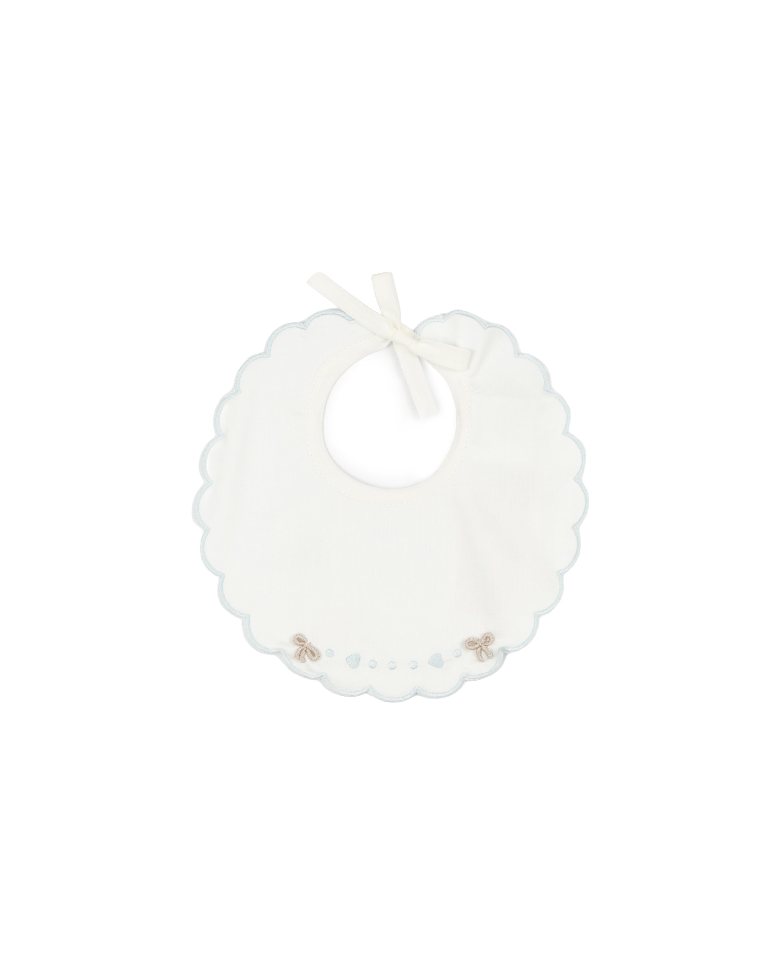 Marlù Bavetta con Ricamo Azzurro Cielo e Fiocchi per Neonati