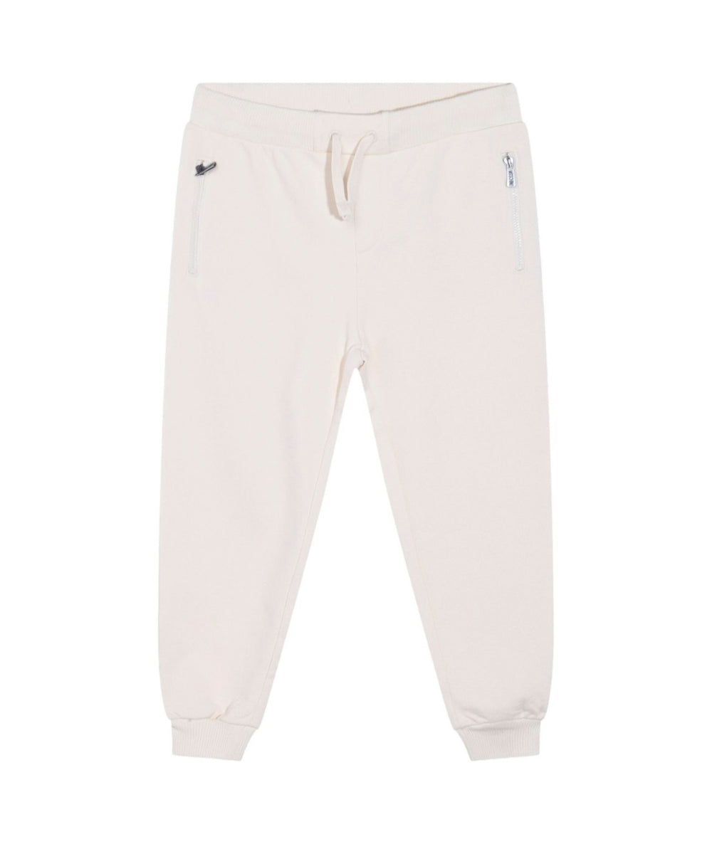 Moschino Kids Pantaloni in Felpa Avorio per Bambini