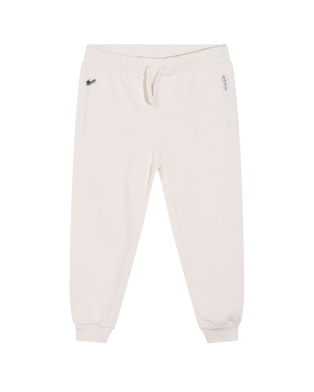 Moschino Kids Pantaloni in Felpa Avorio per Bambini