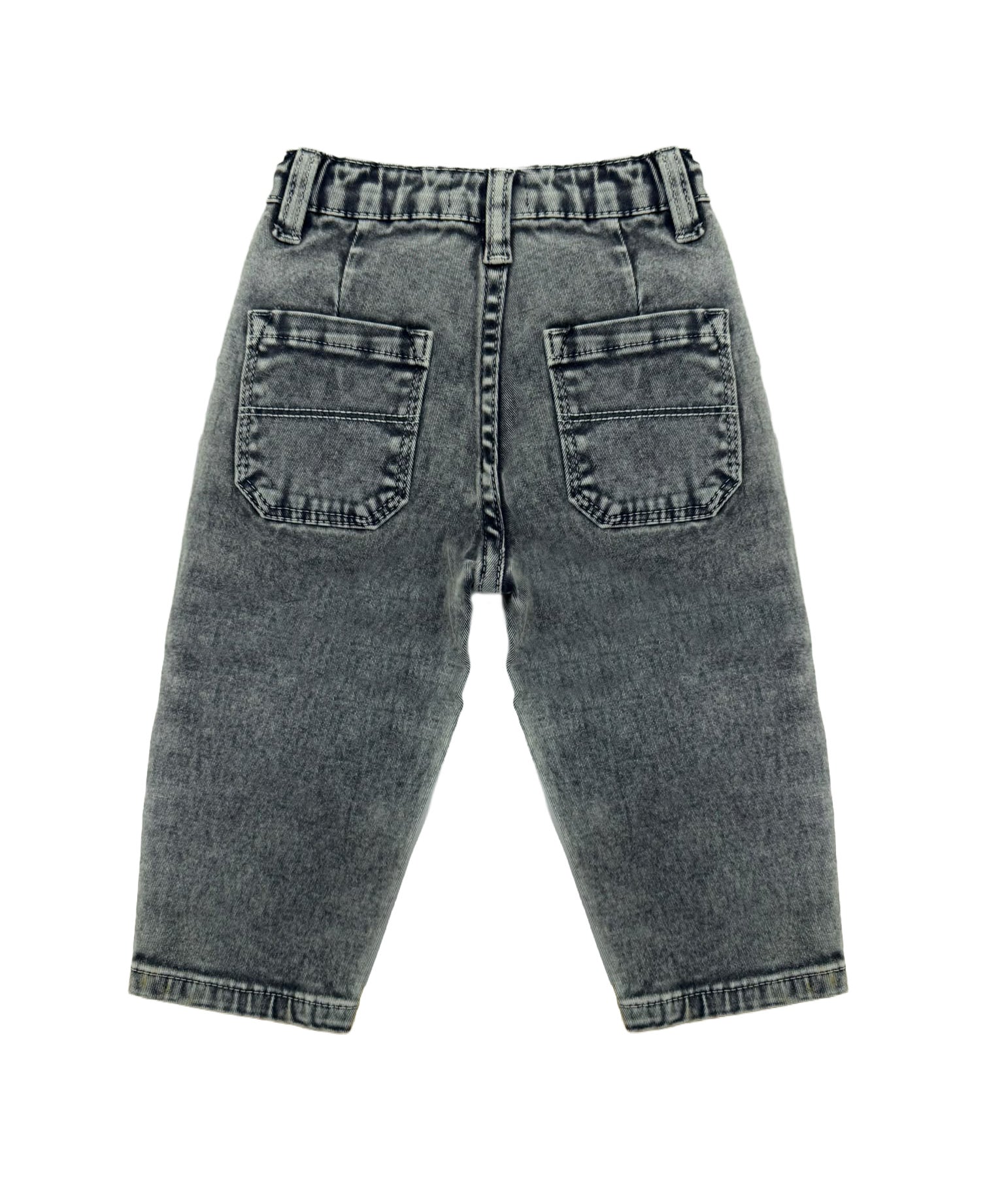 Iceberg Kids Pantalone Blu con Ricamo per Neonati