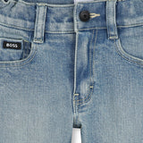 Boss Kids Denim Jeans Regular Fit per Neonati