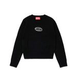 Diesel Kids Maglioncino Girocollo con Logo Frontale Oval D per Bambine