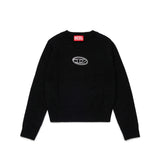 Diesel Kids Maglioncino Girocollo con Logo Frontale Oval D per Bambine