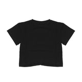 Pinko Kids T-Shirt Pristine con Arricciatura e Logo per Bambine
