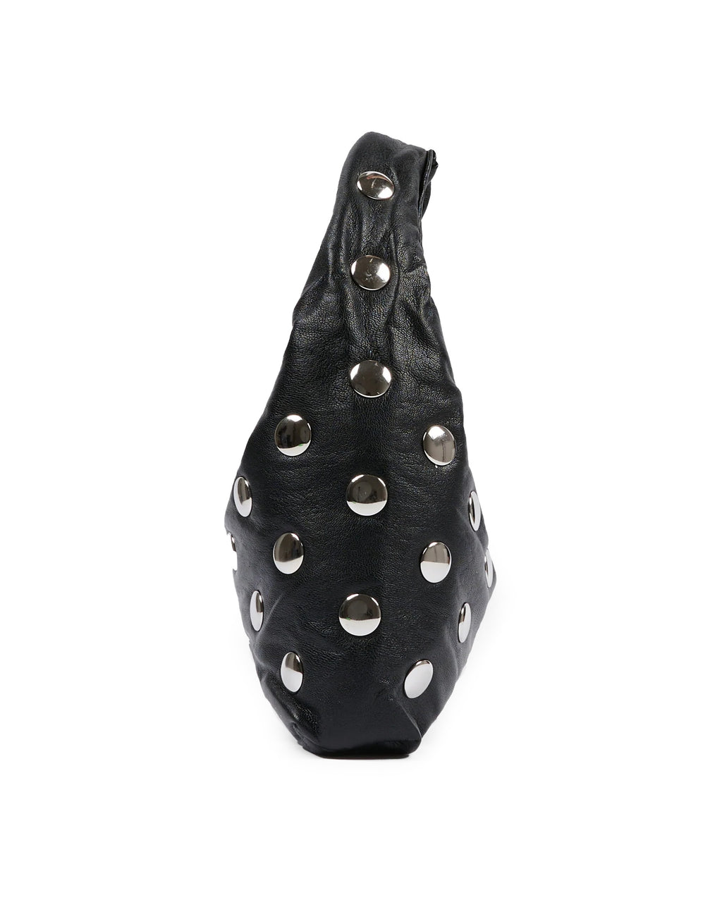 Msgm Kids Borsa a Spalla Nera con Applicazioni Metalliche e Logo per Bambine