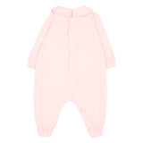Moschino Kids Set Nascita Rosa con Tutina, Cappellino e Bavaglino con Stampa Teddy Bear e Logo per Neonate