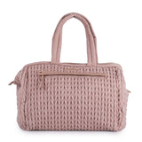 Love Bag Oval Pink Woven Mom Bag