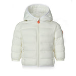 Save The Duck Kids Piumino Bianco con Patch Logo per Neonati