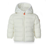 Save The Duck Kids Piumino Bianco con Patch Logo per Neonati