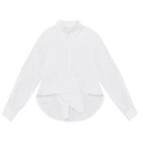MSGM Kids Camicia Bianca con Fiocco per Bambine