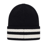 Gcds Kids Cappello Nero in Lana con Logo Bianco Unisex