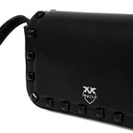 Pinko Kids Borsa a Tracolla Nera con Borchie per Bambine (retro)