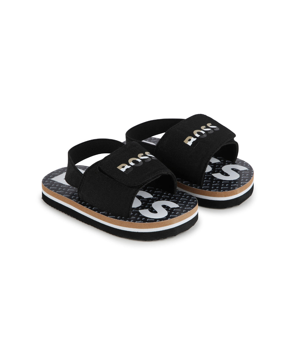 Boss Kids Sandali Neri per Neonati
