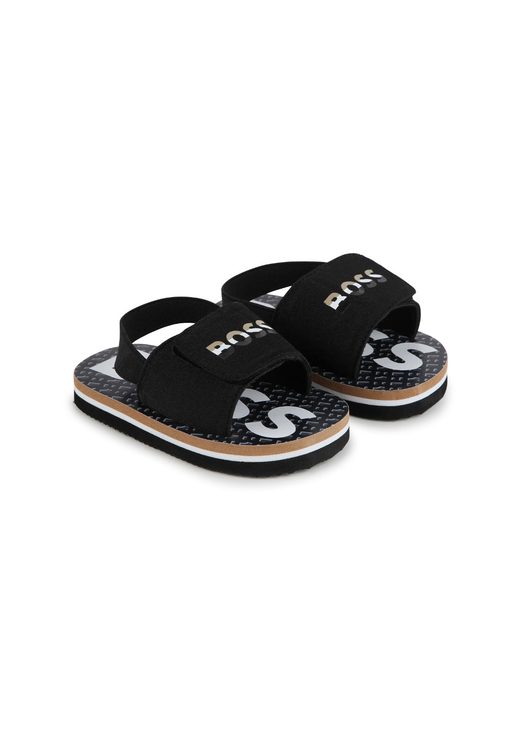 Boss Kids Sandali Neri per Neonati