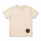 Yes London Kids T-Shirt Panna con Logo per Bambini
