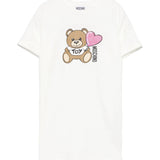 Moschino Kids Abito Panna con Stampa per Bambine