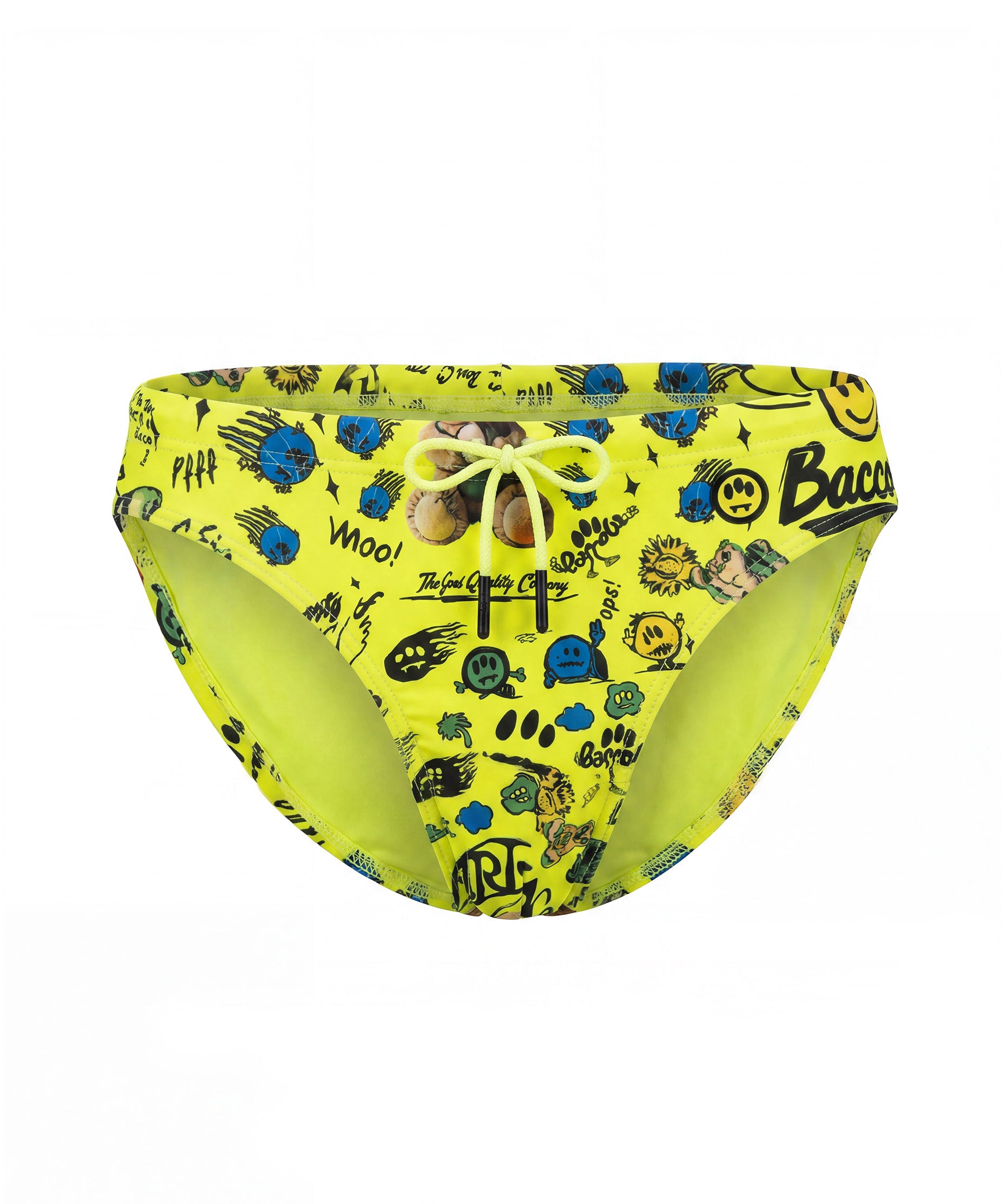 Barrow Kids Costume Slip Giallo Fluo All-Over per Bambini