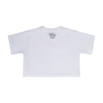 Iceberg Kids T-shirt Crop Bianca con Logo per Bambine