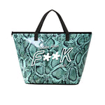 F**K Kids Maxi Borsa Mare Fantasia Azzurro per Bambine