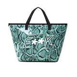 F**K Kids Maxi Borsa Mare Fantasia Azzurro per Bambine