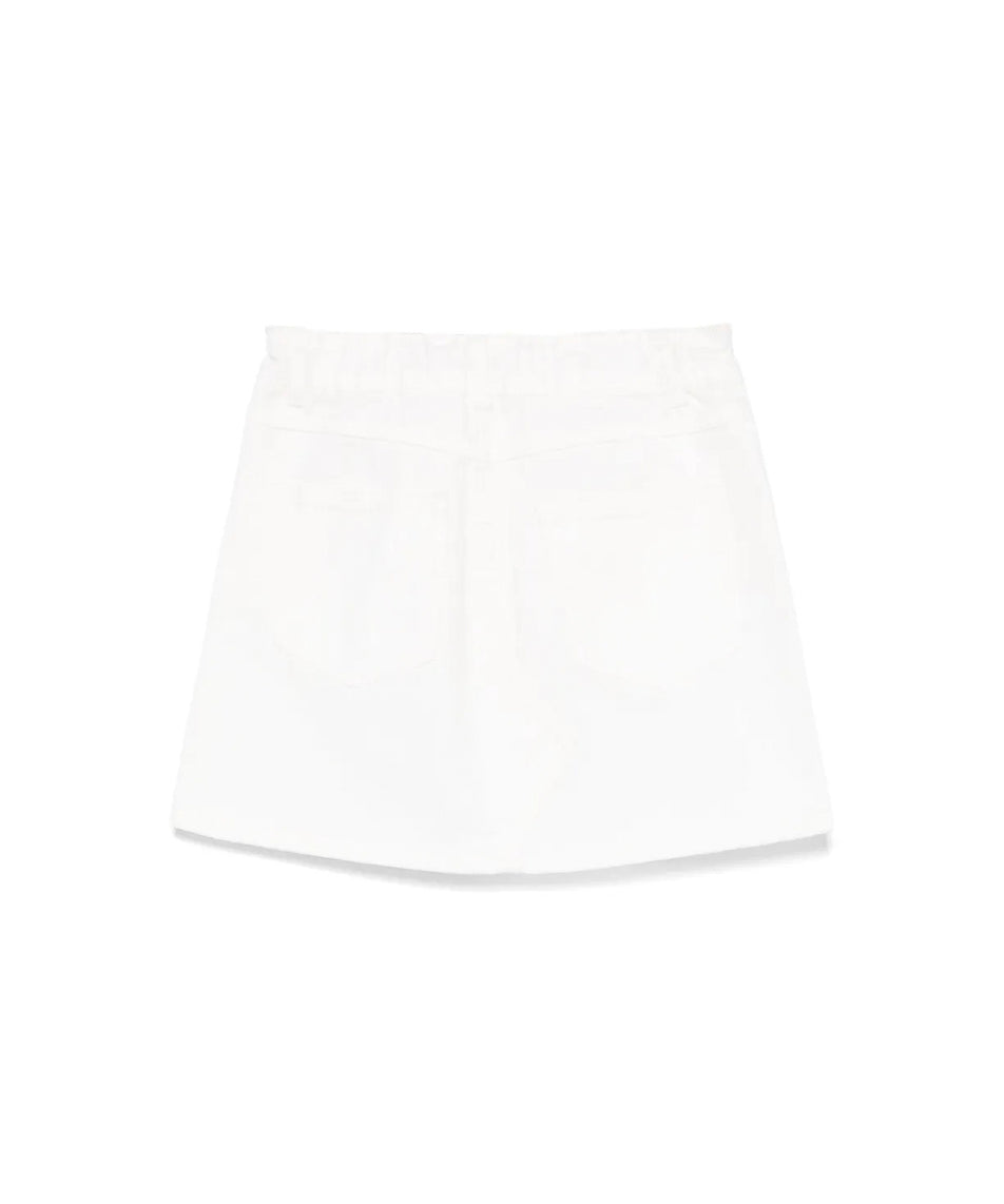 Moschino Kids Gonna Panna Denim per Bambine