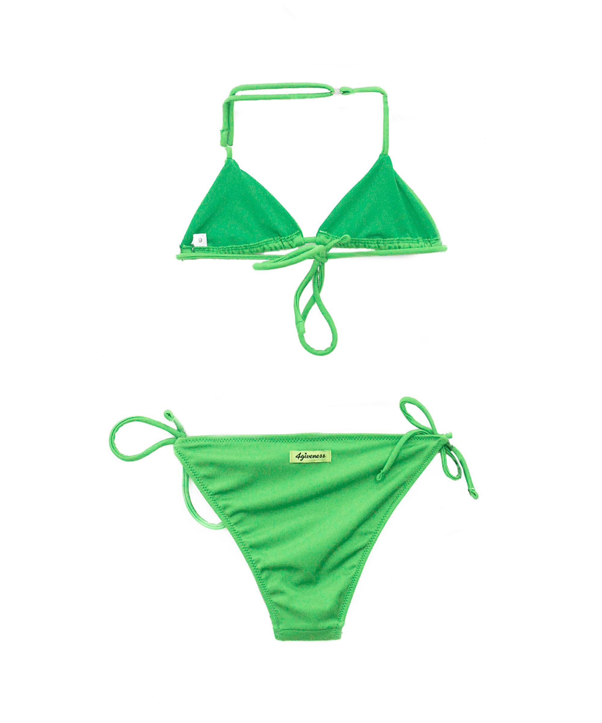 4GIVENESS Costume Bikini Verde con Strass per Bambine