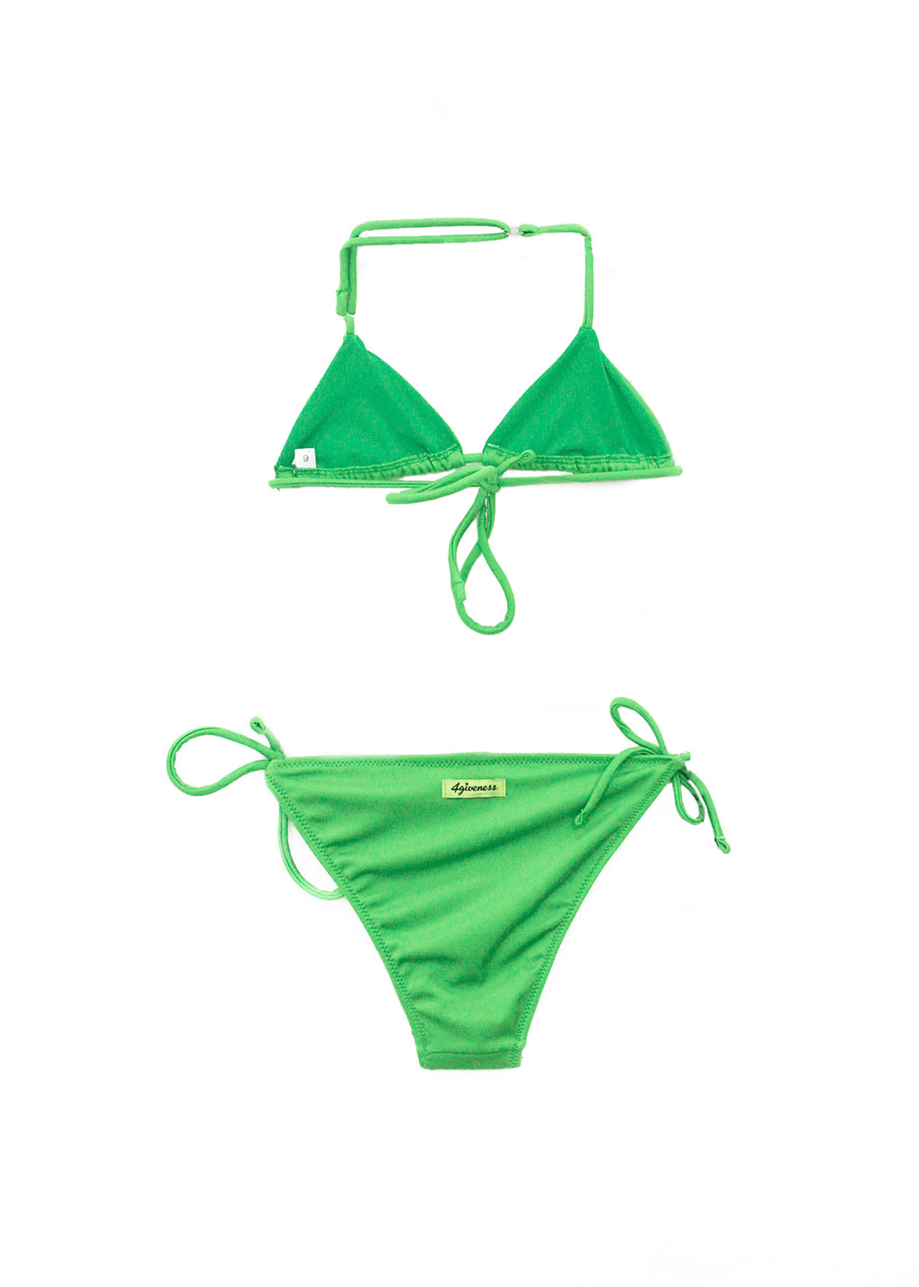 4GIVENESS Costume Bikini Verde con Strass per Bambine